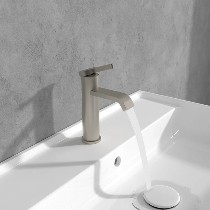 Baterie lavoar Villeroy&Boch Dawn (Pipa curbată) Brushed Nickel — 4