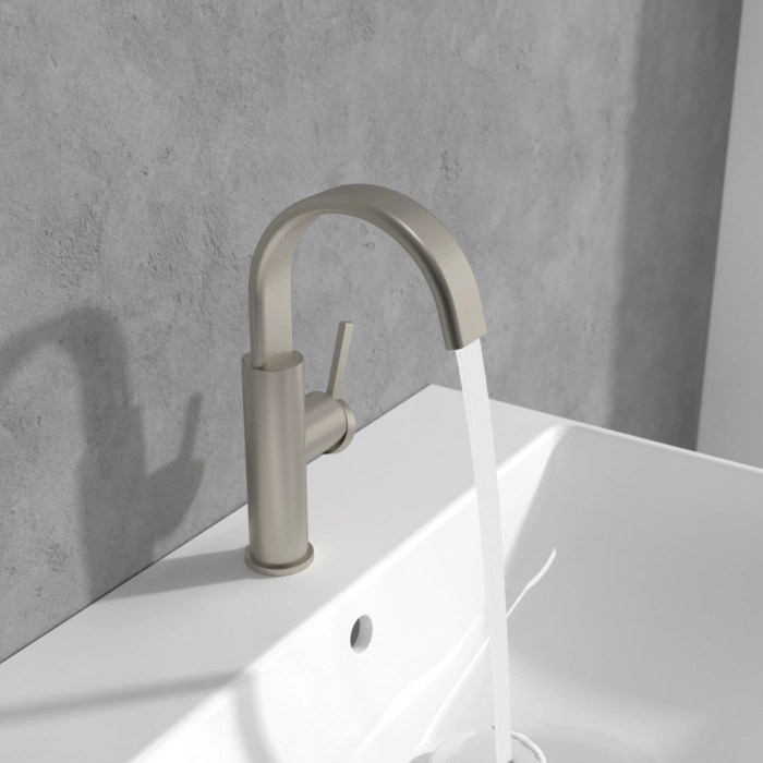 Baterie lavoar Villeroy&Boch Dawn (Pipa Tip-C) Brushed Nickel — 4