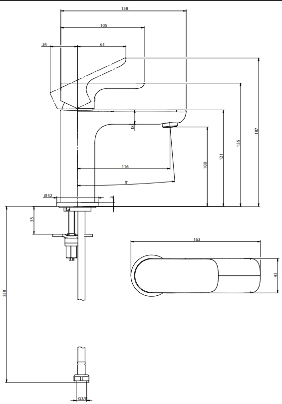 Baterie lavoar Villeroy&Boch O.Novo — 7