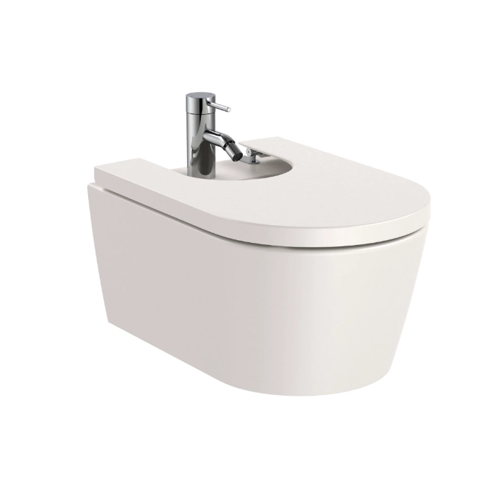 Bideu suspendat Roca Inspira Round Beige