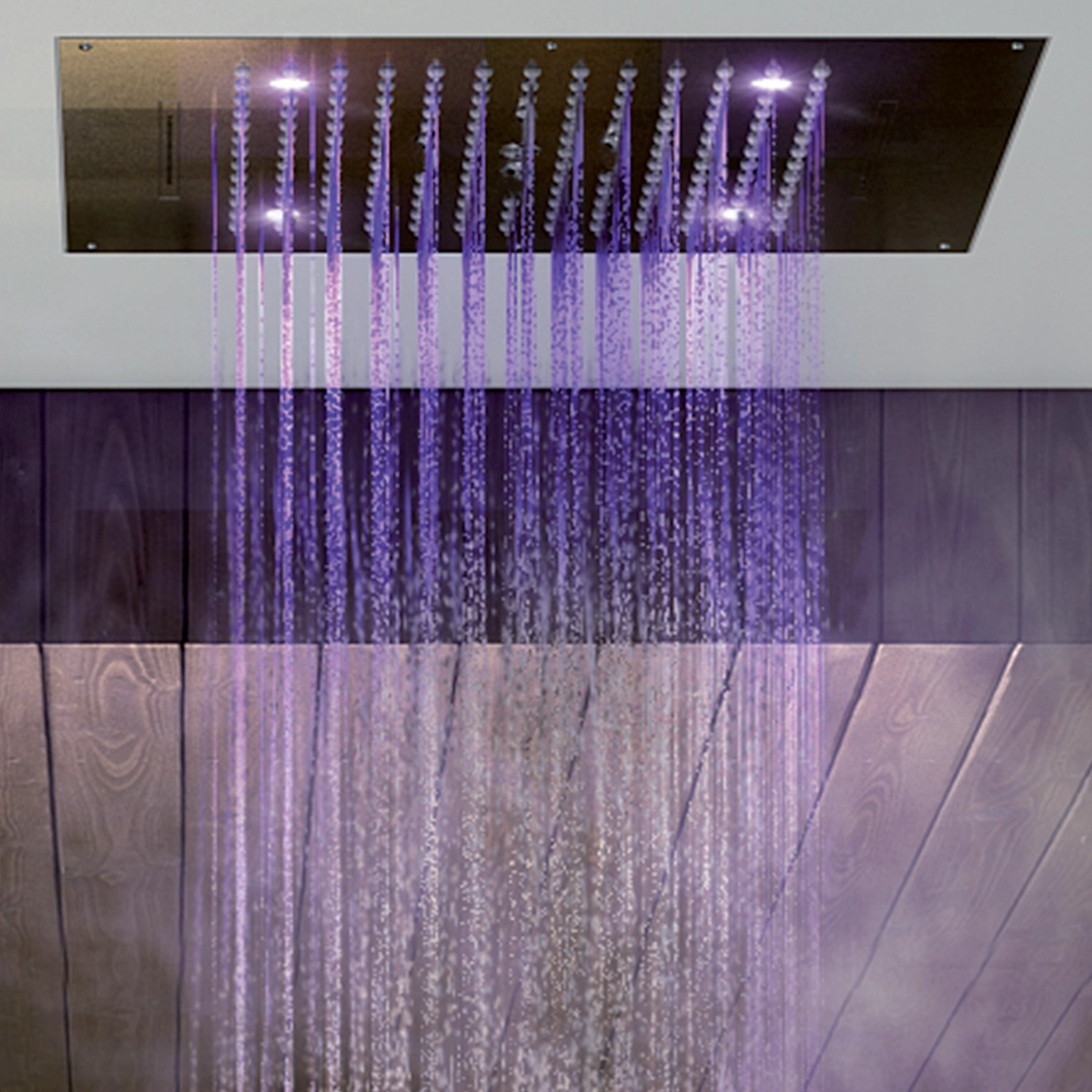 Bossini Dream Ø530 mm | Duș de tavan cu 4 jeturi și cromoterapie RGB — 3