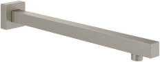 Braț de duș de perete pătrat Villoroy&Boch Brushed Nickel 40.8 cm