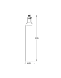 Пустой баллон CO₂ для GROHE Blue, 425 г (1 шт.) – 40849000