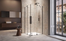 Cabina dus Radaway Furo Black KDD 90/100 x 90/100