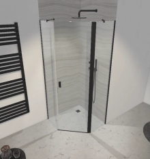 Cabina dus Radaway Nes Black PTJ 100x100 h=200 Dreapta