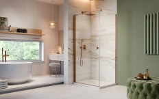 Cabina dus Radaway Nes Brushed Copper KDJ I 100x100 h=200