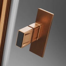 Cabina dus Radaway Nes Brushed Copper KDJ I 100x100 h=200
