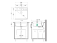 Гранитная кухонная мойка Primagran New York Multispace Black + аксессуары 580x530