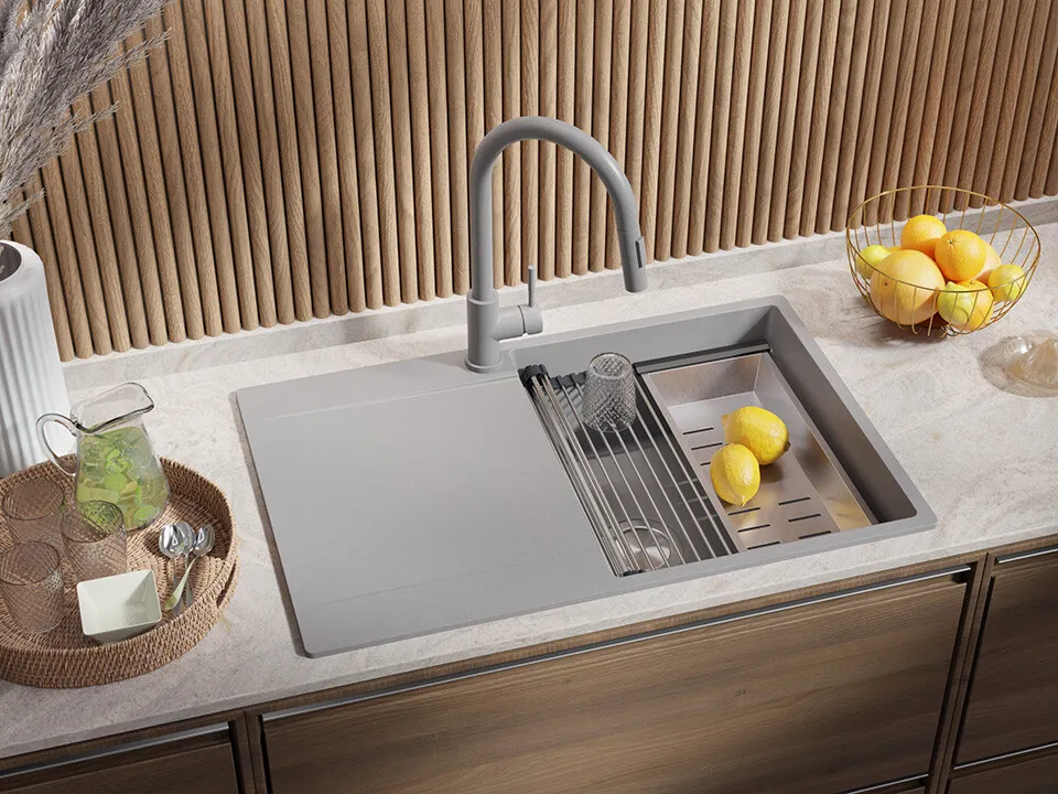 Chiuveta granit Primagran San Francisco Grey + accesorii 780x500 — 3