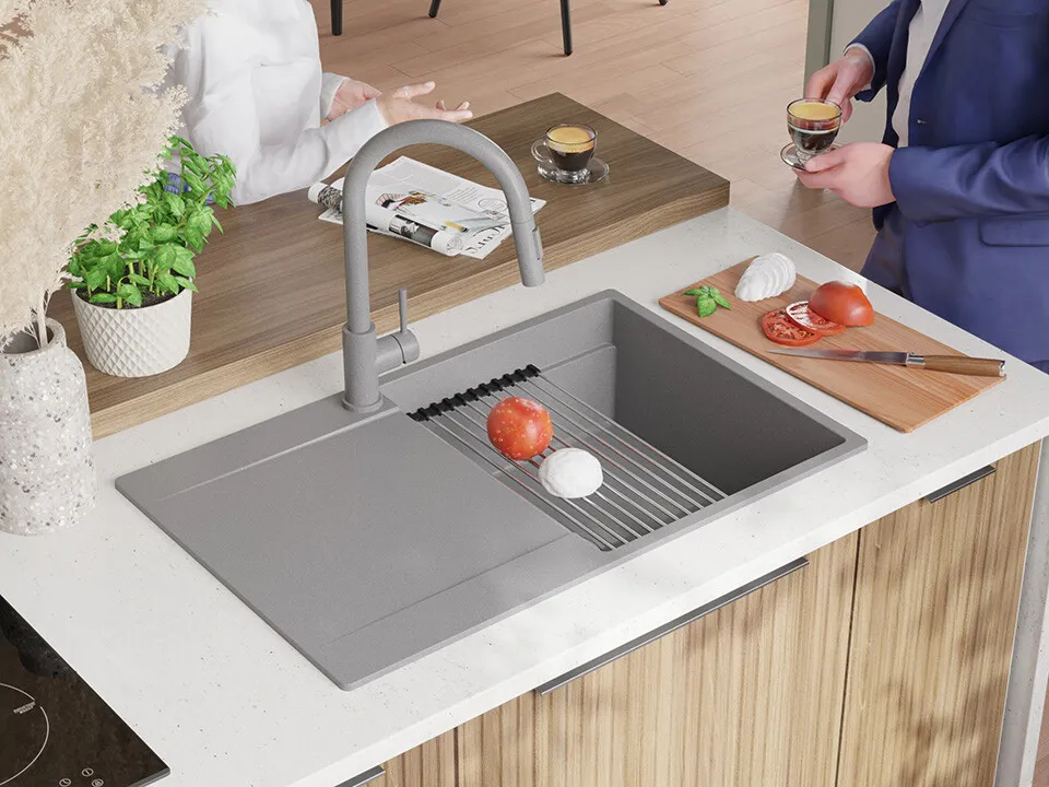 Chiuveta granit Primagran San Francisco Grey + accesorii 780x500 — 4