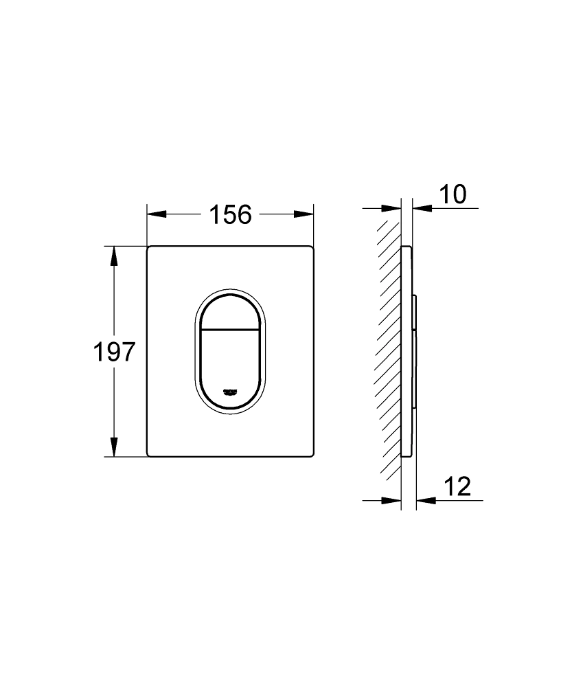 Clapeta actionare Grohe Arena Cosmo Crome 38844000