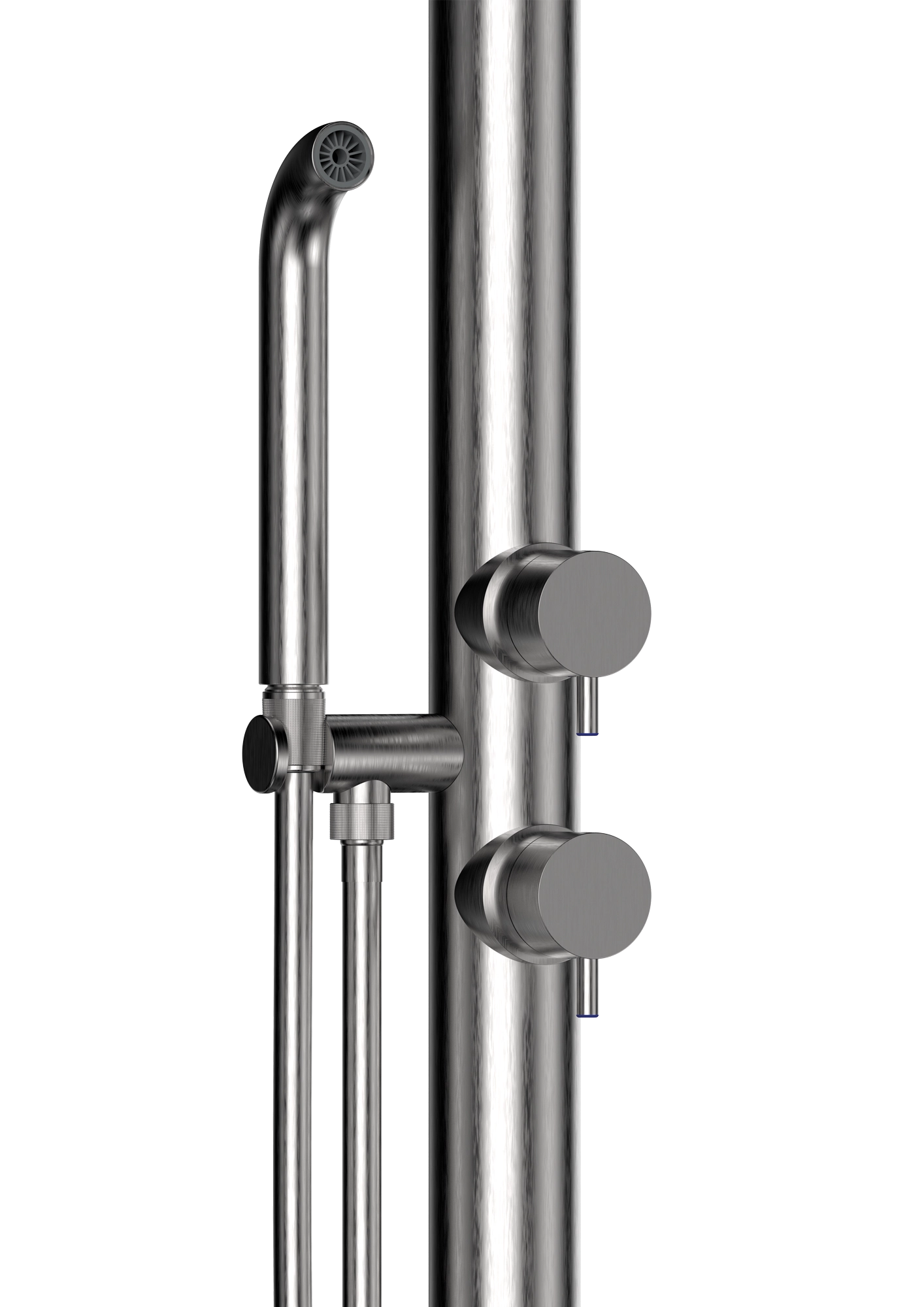 Coloana dus pentru exterior Bossini NOBU Inox AISI 316L — vedere 3