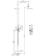 Coloana dus pentru exterior Bossini NOBU Inox AISI 316L INL003000075008