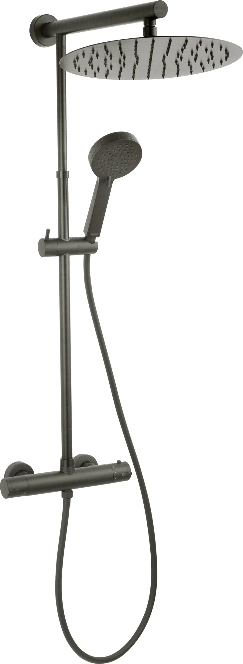 Душевая система термостатическая Ferro Trevi GunMetal
