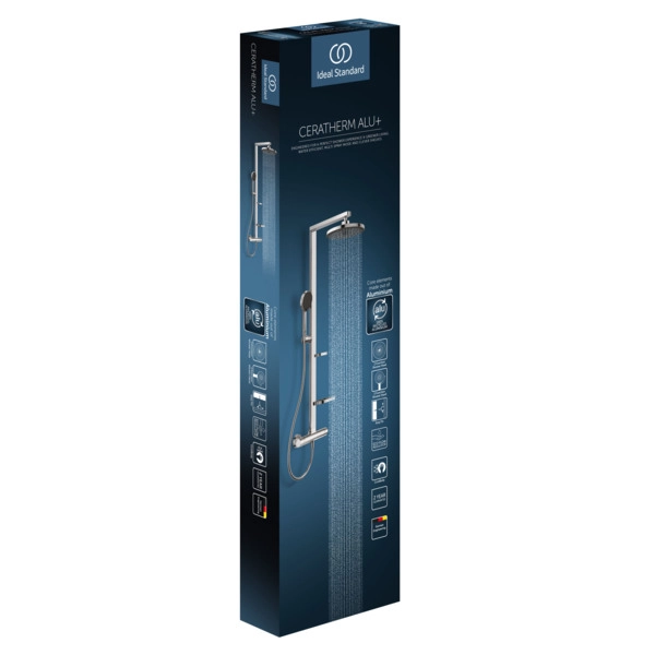 Душевая система термостатическая Ideal Standard Alu+ Round Chrome — 9