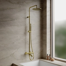 Coloana duș/cada termostatată Omnires Y Brushed Brass