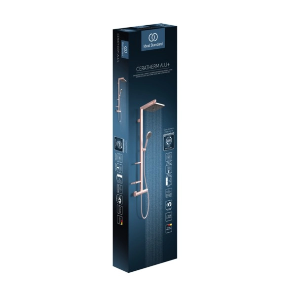 Coloana duș termostatată patrată Ideal Standard ALU+ Square Rose — 7