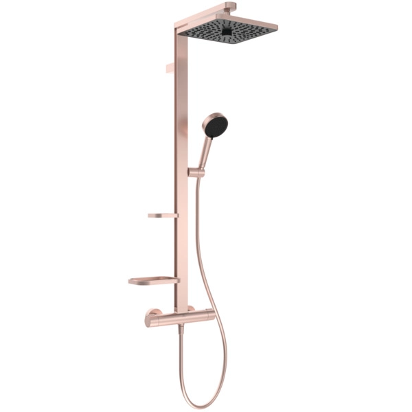Coloana duș termostatată patrată Ideal Standard ALU+ Square Rose