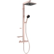 Душевая система термостатическая квадратная Ideal Standard ALU+ Rose