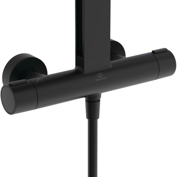 Душевая система термостатическая квадратная Ideal Standard ALU+ Square Silk Black — вид 4