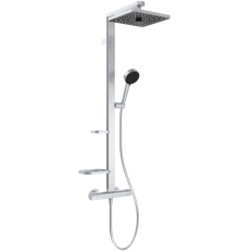 Coloana duș termostatată patrată Ideal Standard ALU+ Silver