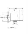 Шланговое подключение с держателем 1/2 Grohe Euphoria Cube SS