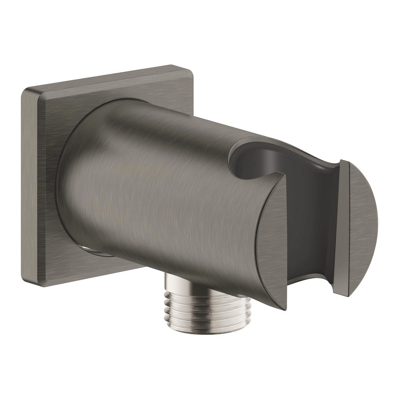 Cot racord de perete 1/2 cu suport para Grohe Rainshower Square Brushed Hard Graphite