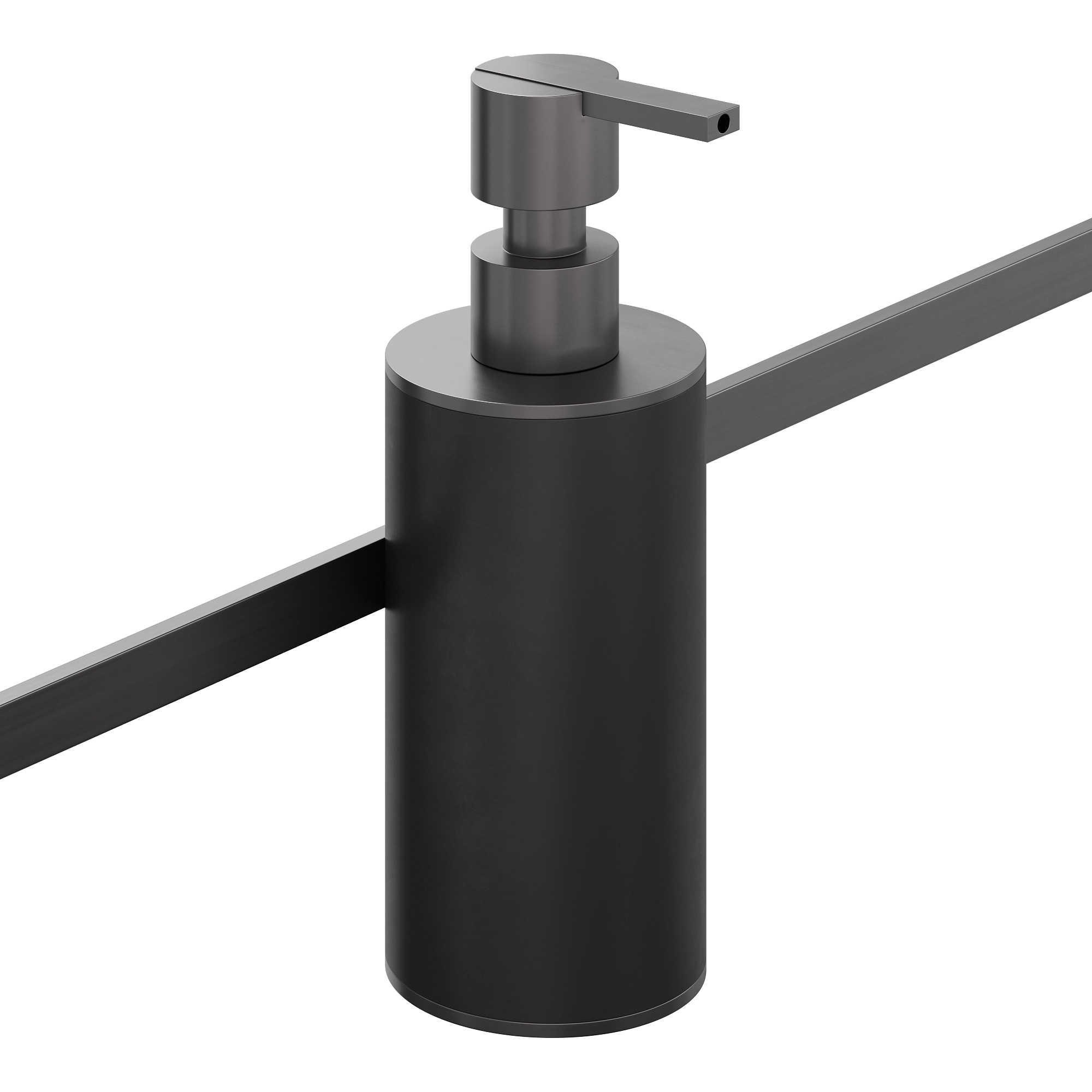 Дозатор для жидкого мыла для рейлинга BERTOCCI Officina 3.16 Black+Gunmetal PVD