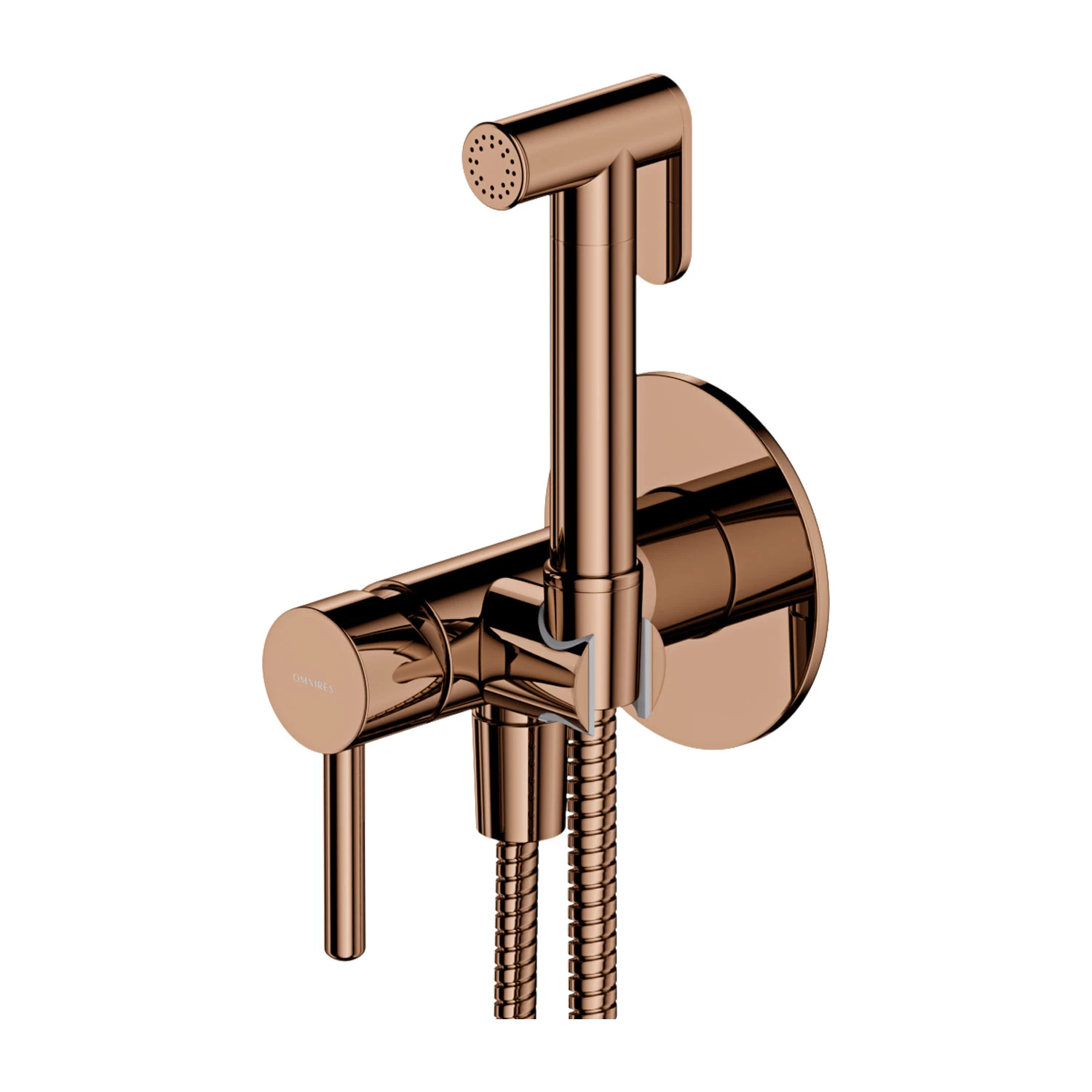 Dus igienic cu baterie Omnires Y Polished Copper