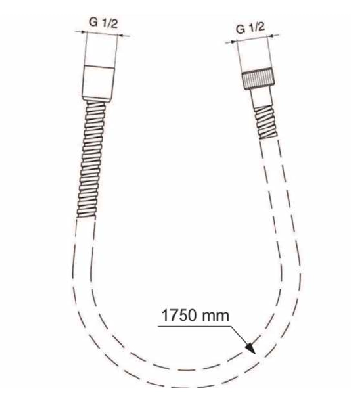Душевой шланг Ideal Standard Metalflex 175 см — 3