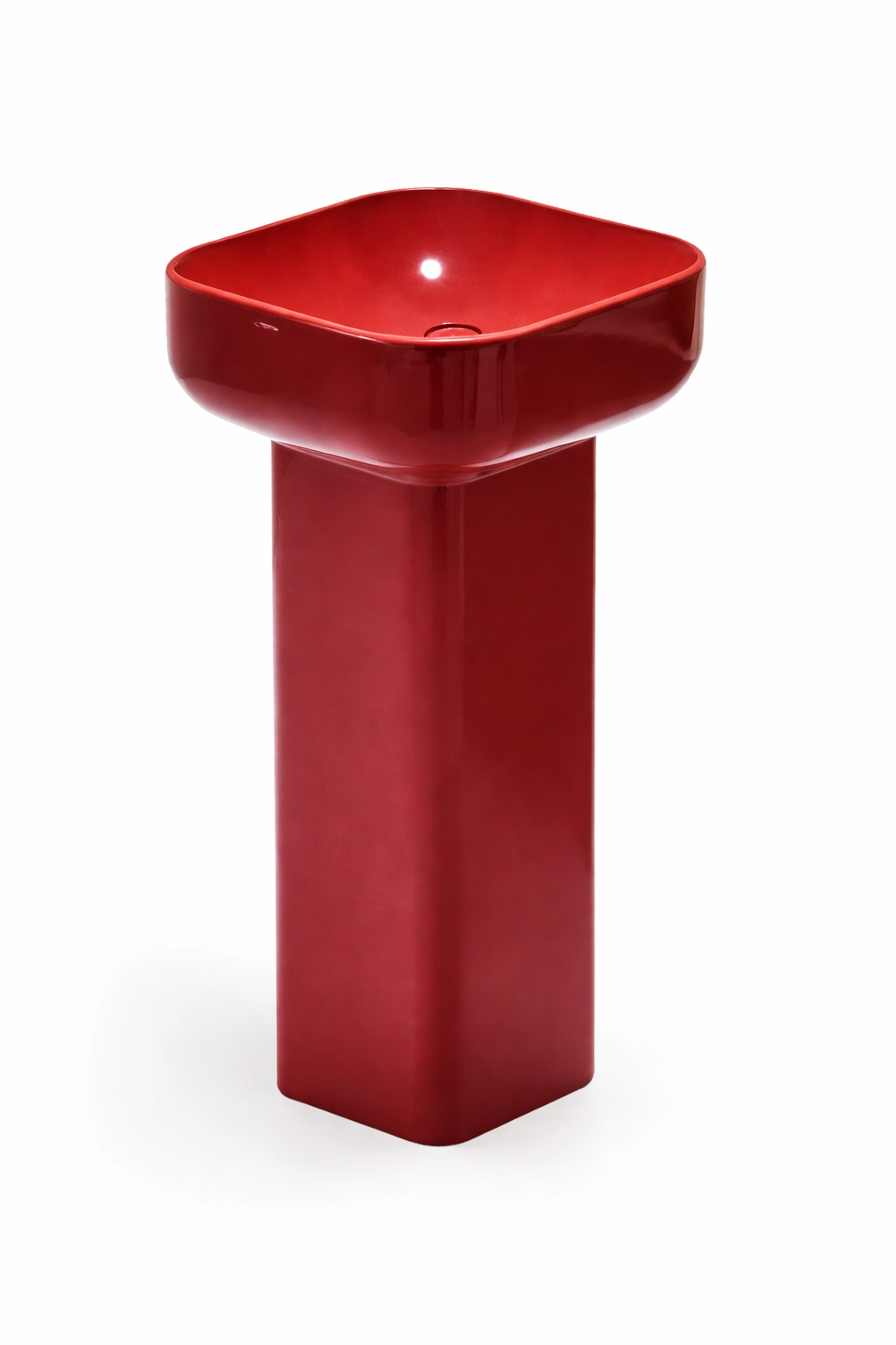 Lavoar cu piedestal Simas Baloon 45x45 cm h.20 cm Rubino