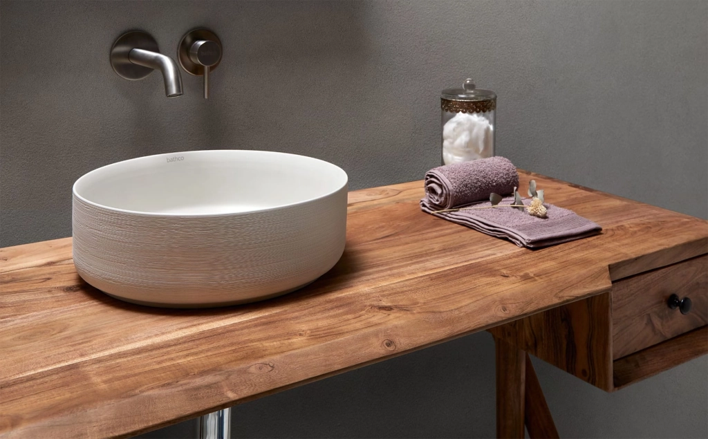 Lavoar pe blat Bathco Carnac d.400