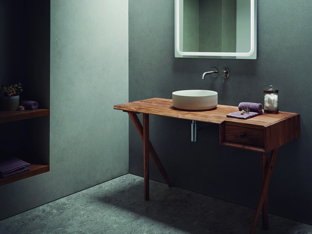 Lavoar pe blat Bathco Carnac d.400