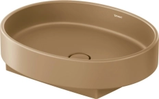 Lavoar pe blat Duravit Balcoon 55x45 Clay Terra Matt by Patricia Urquiola