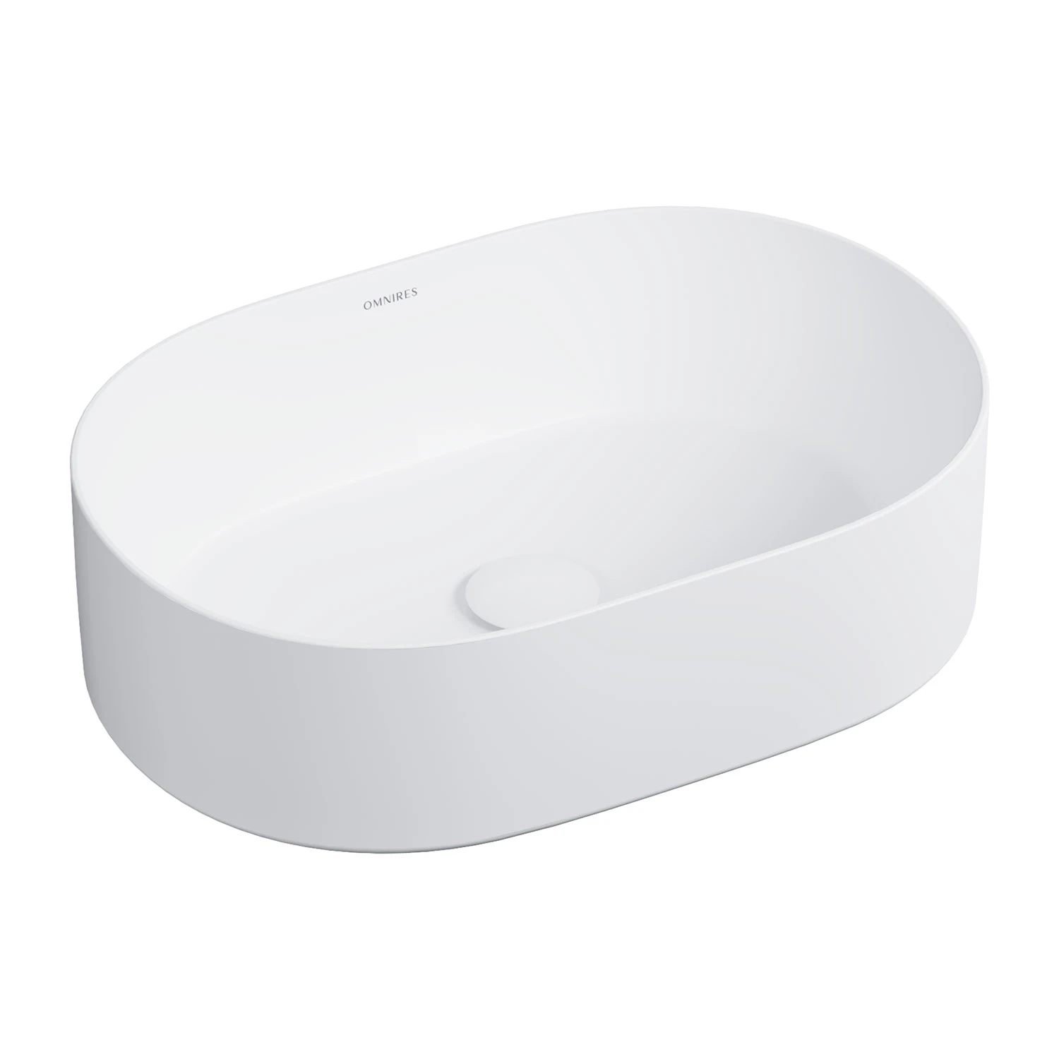 Lavoar pe blat Omnires Mesa 46x31 cm Alb Satinat — 1