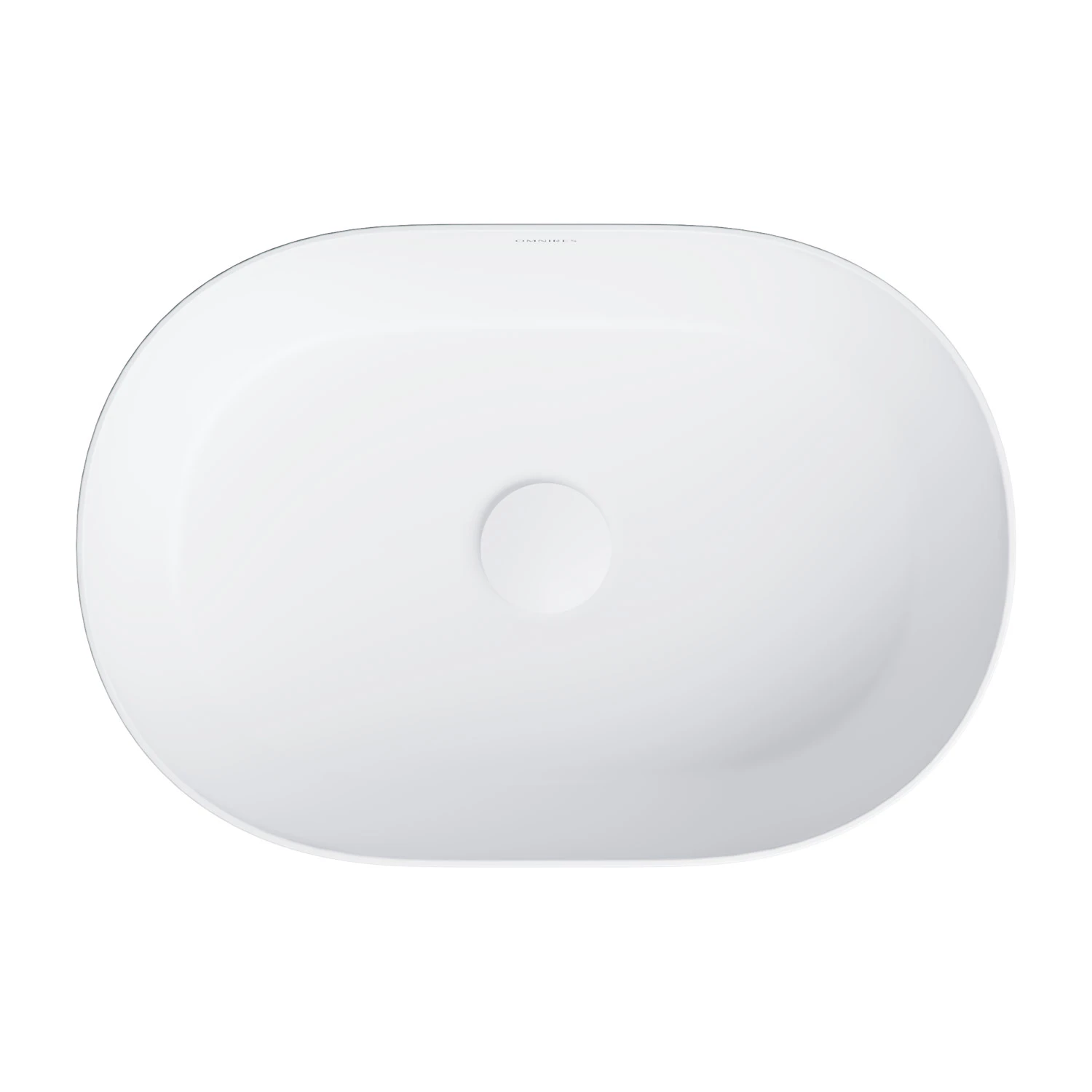 Lavoar pe blat Omnires Mesa 46x31 cm Alb Satinat — 2