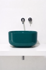 Lavoar pe blat Simas Baloon 45x45 cm h.25 cm Menta