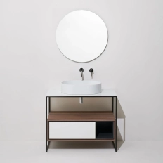 Lavoar pe blat Simas Foriu Oval 60x40 cm
