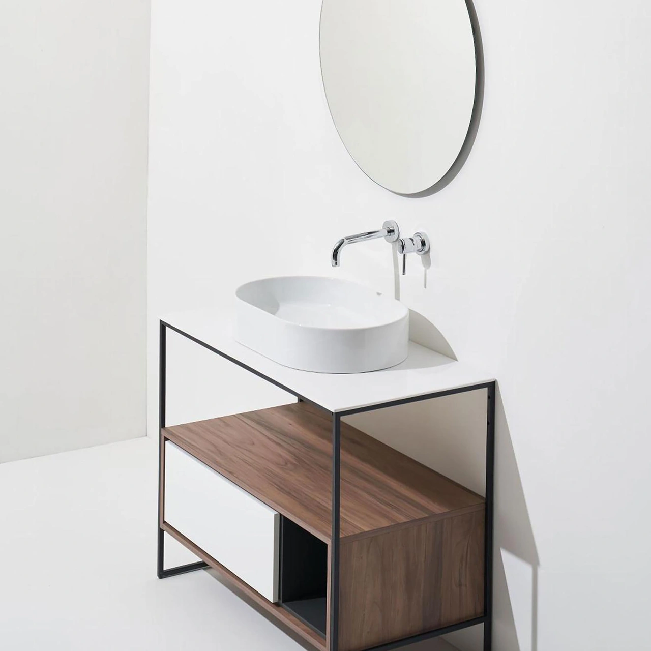 Lavoar pe blat Simas Foriu Oval 60x40 cm — 3