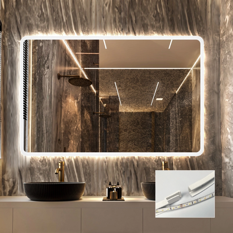 Зеркало с LED-подсветкой и функцией антизапотевания Stuttgart 1000*700 mm