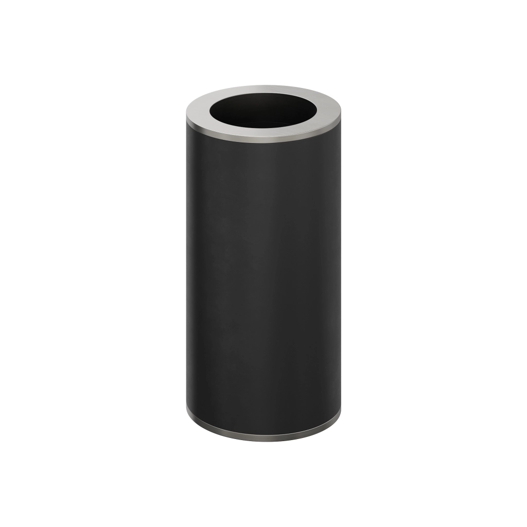 Pahar pe blat pentru periute BERTOCCI Officina 3.16 Black+Inox