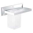 Pahar pentru perii de dinți cu polița Grohe Allure Brilliant