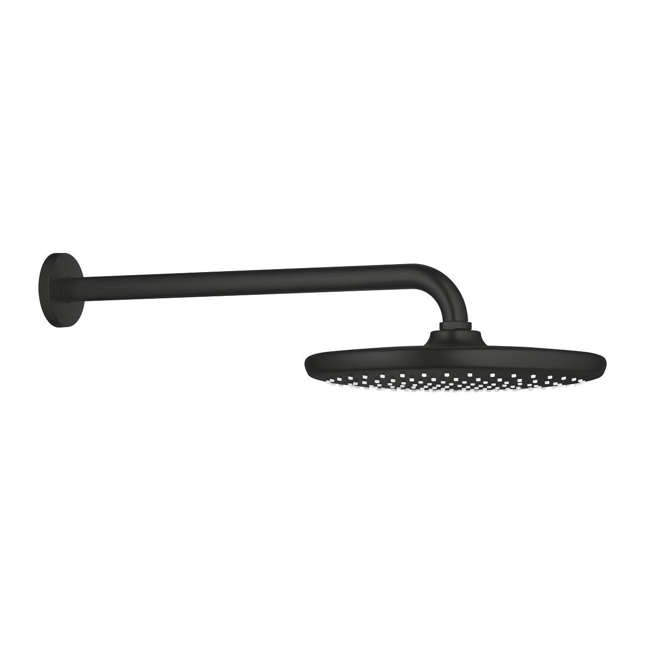 Pălărie duș cu braț Grohe Tempesta Round D.250 Black