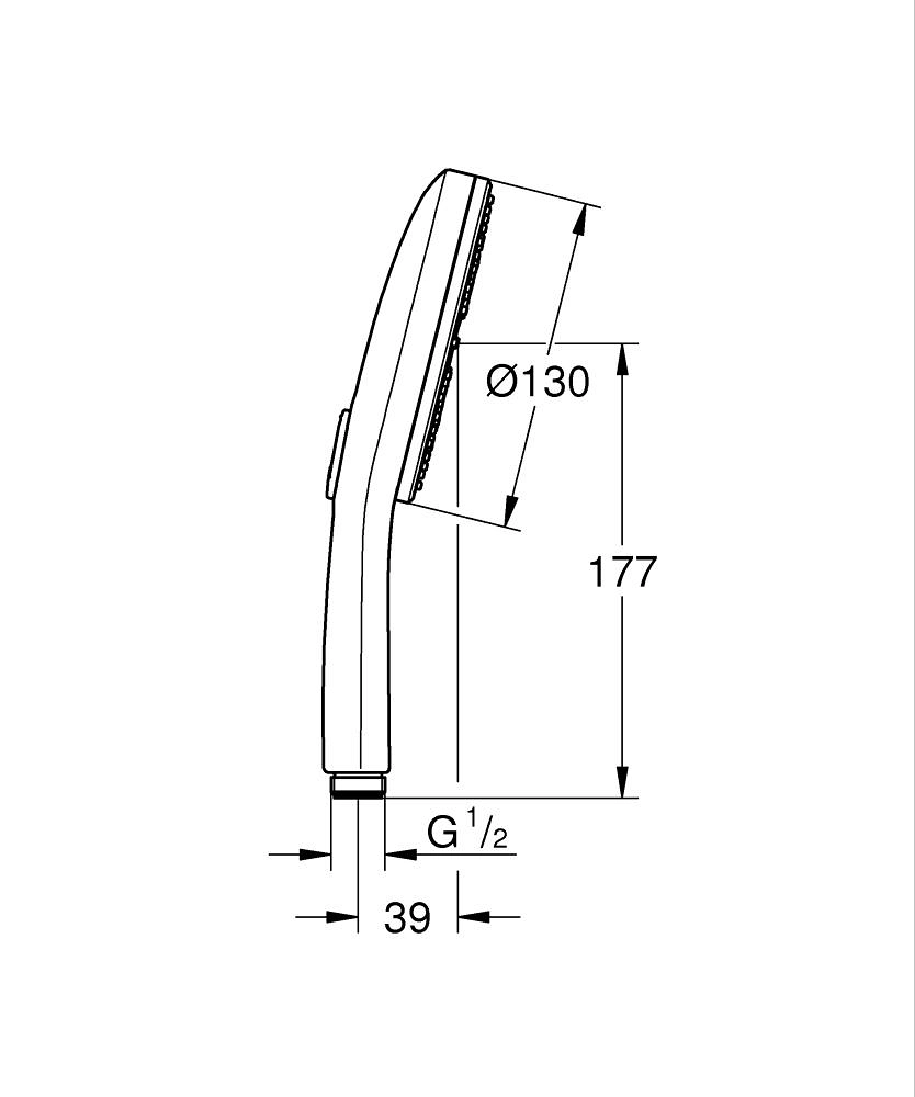 Para duș cu 3 pulverizări Grohe Rainshower Aqua SS
