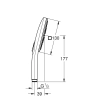 Para duș cu 3 pulverizări Grohe Rainshower SmartActive Cube BHG 26582AL0