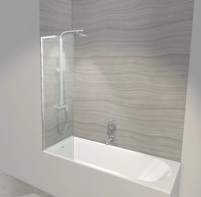 Шторка на ванну Radaway Modo SL 80x150 Левая