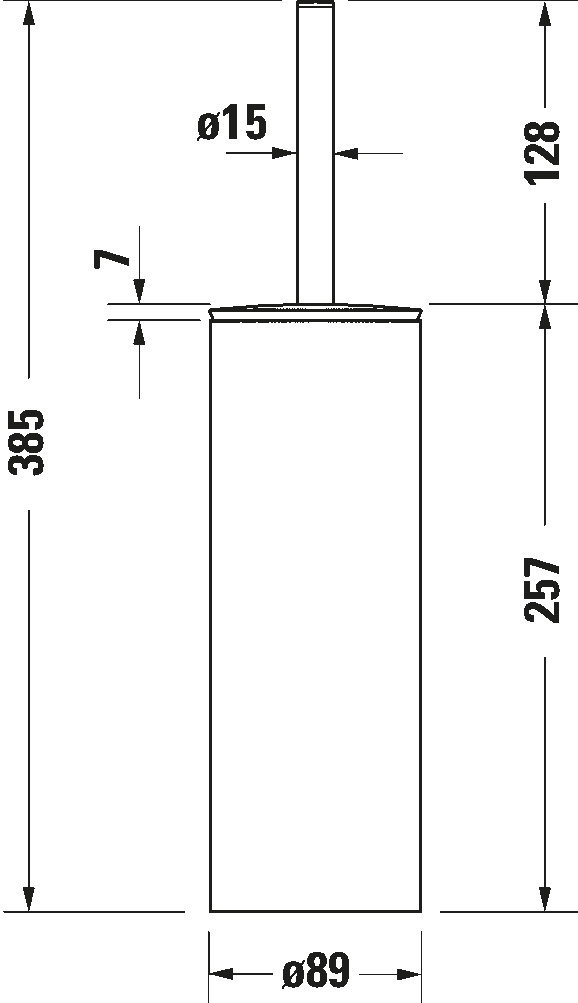 Ёршик напольный Duravit D-Code