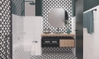 PRE. CIRCLE BLACK MAT  45x45