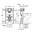 Инсталляция для подвесного унитаза Grohe Rapid SL 0.82 m