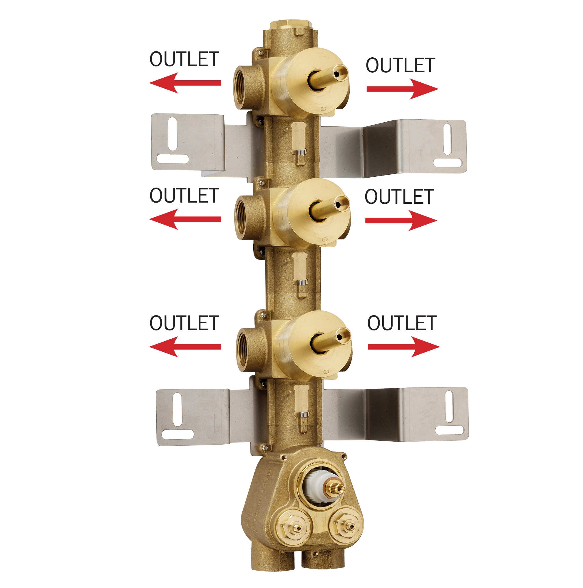 Set instalare baterie duș încastrată Bossini High-Flow si divertor 2 cai Z030273000 — 1